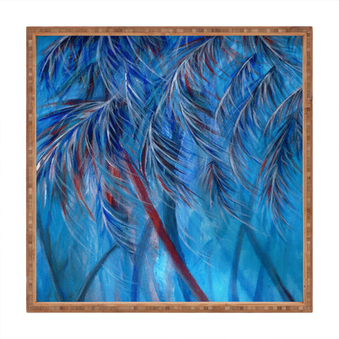 Rosie Brown Tropical Blues Square Tray