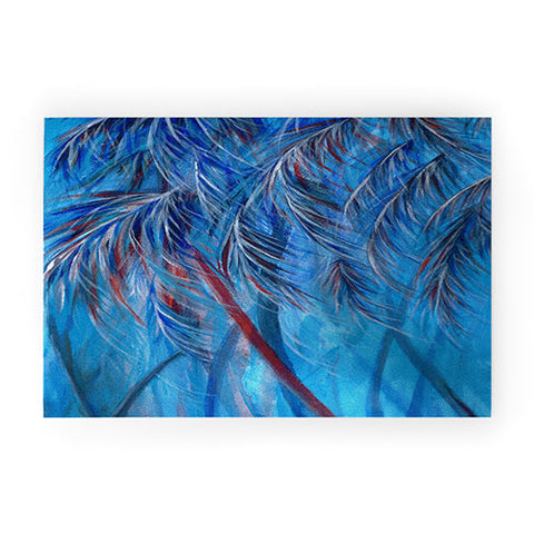 Rosie Brown Tropical Blues Welcome Mat
