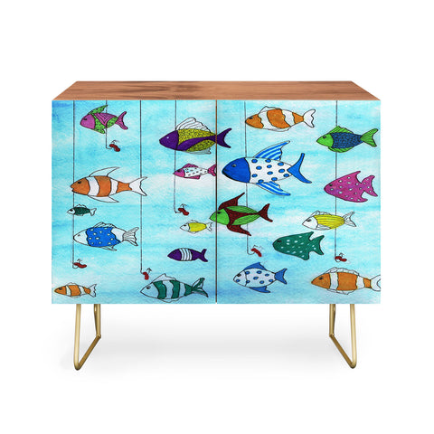 Rosie Brown Tropical Fishing Credenza