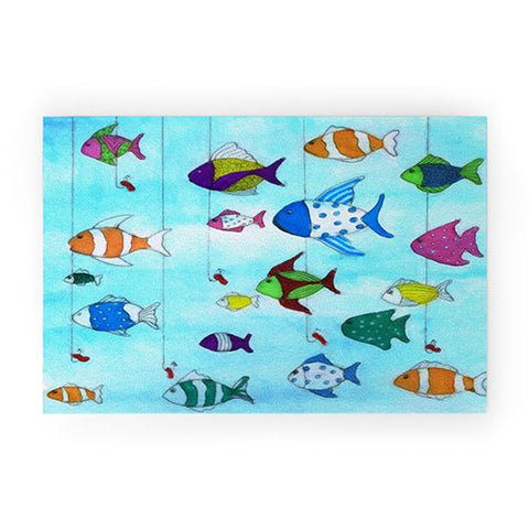 Rosie Brown Tropical Fishing Welcome Mat