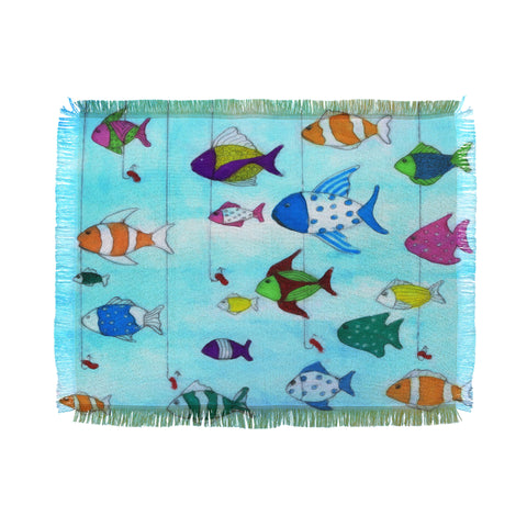 Rosie Brown Tropical Fishing Throw Blanket