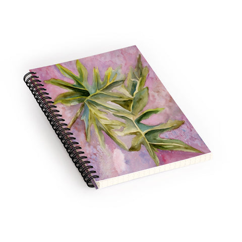Rosie Brown Tropical Foliage Spiral Notebook