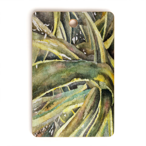 Rosie Brown Tropical Greens Cutting Board Rectangle