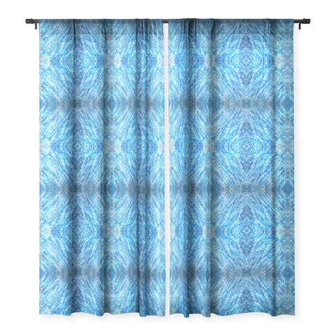 Rosie Brown True Blue Sheer Window Curtain