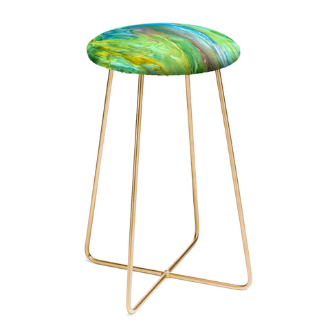 Rosie Brown Watercolor Cascade Counter Stool