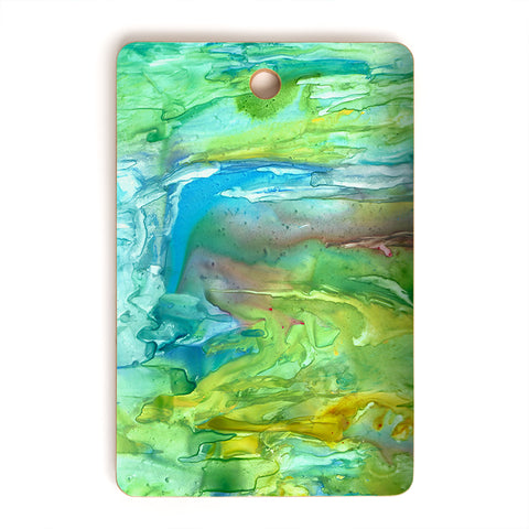 Rosie Brown Watercolor Cascade Cutting Board Rectangle