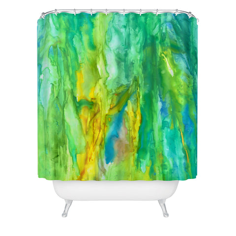 Rosie Brown Watercolor Cascade Shower Curtain