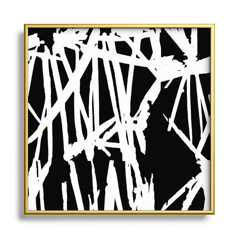 Rosie Brown White Lightening Metal Square Framed Art Print