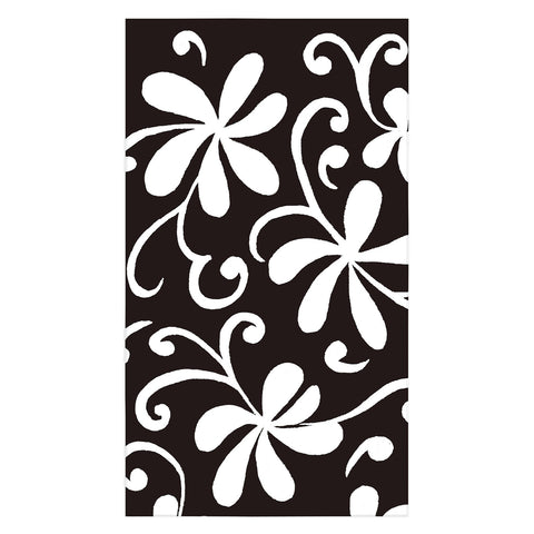 Rosie Brown White on Black Tablecloth
