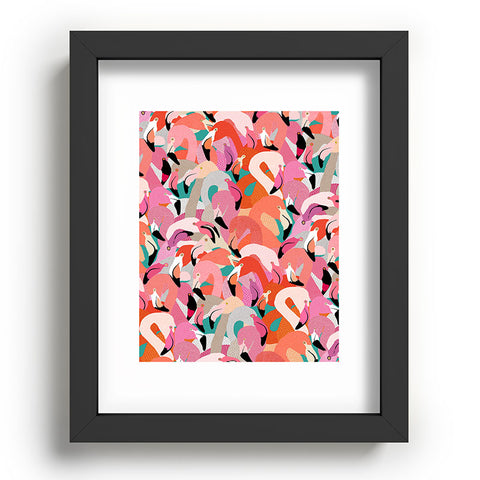 Ruby Door Flamingo Flock Recessed Framing Rectangle