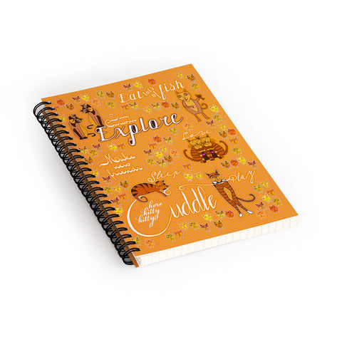 Ruby Door How To Be A Happy Cat Spiral Notebook