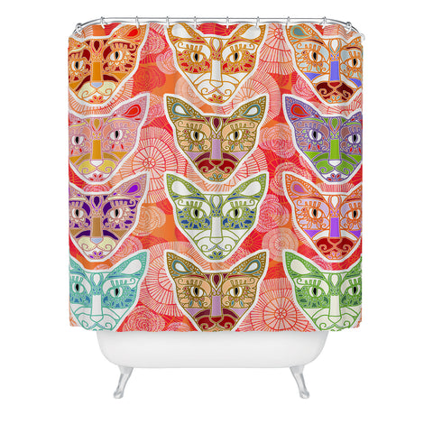 Ruby Door Mexicali Cats Shower Curtain