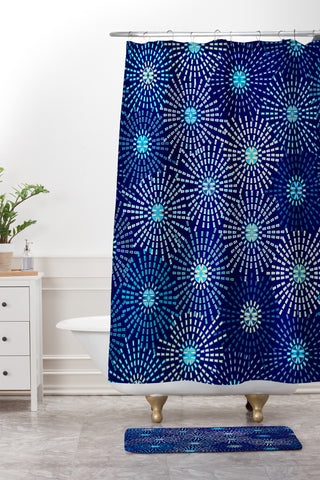 Ruby Door Radiant Stars Shower Curtain And Mat