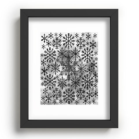 Ruby Door Snow Leopard Snowflake Recessed Framing Rectangle