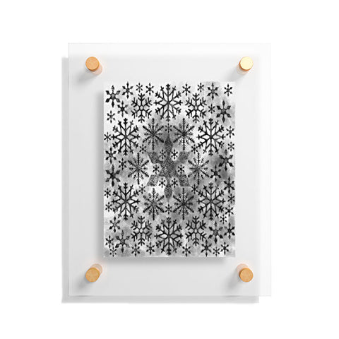Ruby Door Snow Leopard Snowflake Floating Acrylic Print