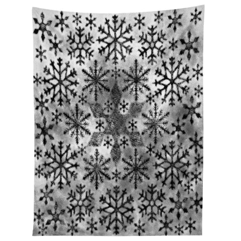 Ruby Door Snow Leopard Snowflake Tapestry