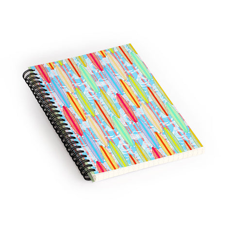 Ruby Door Surfer Stripe In Brights Spiral Notebook