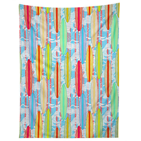 Ruby Door Surfer Stripe In Brights Tapestry