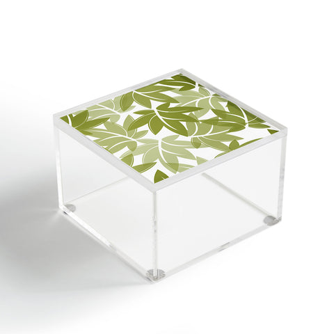 Sabine Reinhart Green Leaves Acrylic Box
