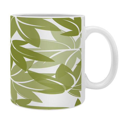 Sabine Reinhart Green Leaves Coffee Mug