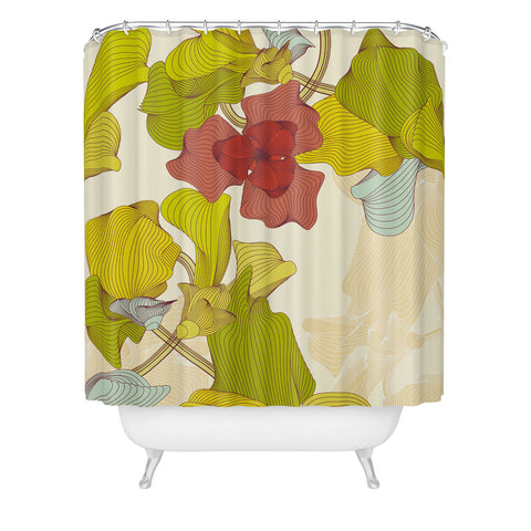 Sabine Reinhart Isle Of Flowers Shower Curtain