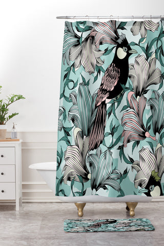 Sabine Reinhart Love Tapestry Shower Curtain And Mat