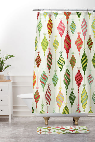 Sabine Reinhart Ornaments Shower Curtain And Mat