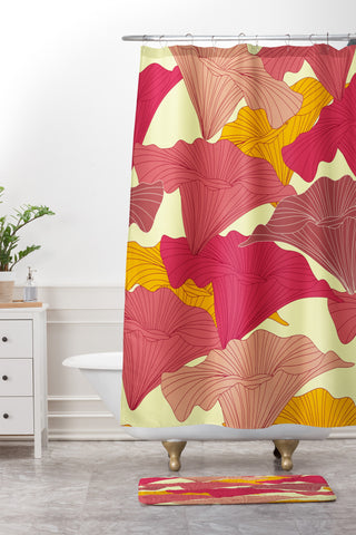 Sabine Reinhart Tropical Heat Shower Curtain And Mat