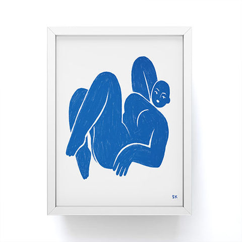 Sabrena Khadija Blue I Framed Mini Art Print