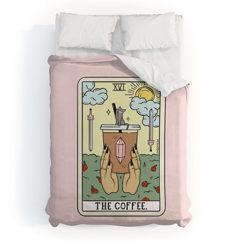Sagepizza COFFEE READING UPDATED LIGHT Duvet Cover