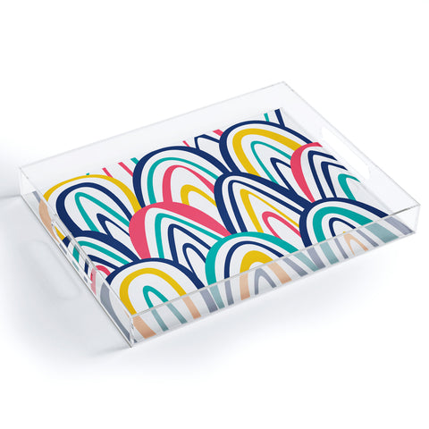 Sam Osborne Arched Stripes Acrylic Tray