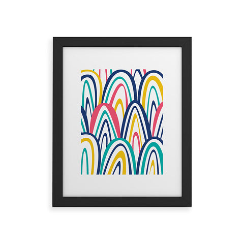 Sam Osborne Arched Stripes Framed Art Print