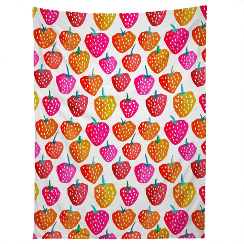 Sam Osborne Bold Strawberries Tapestry