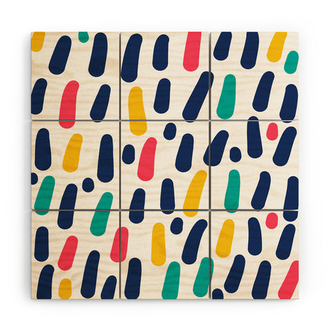 Sam Osborne Dots and Dashes Wood Wall Mural