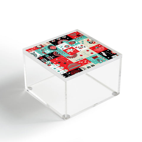Sam Osborne Floral Grid Acrylic Box
