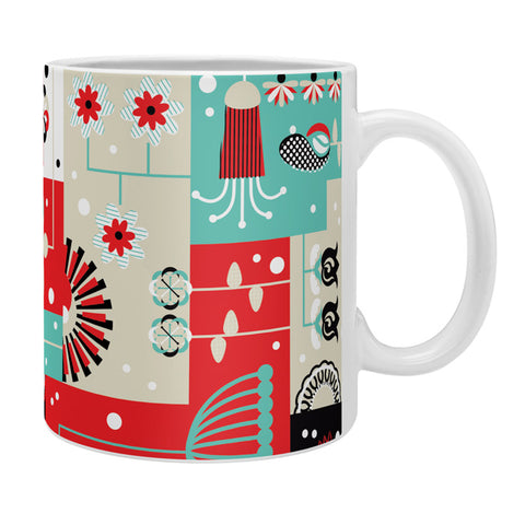 Sam Osborne Floral Grid Coffee Mug