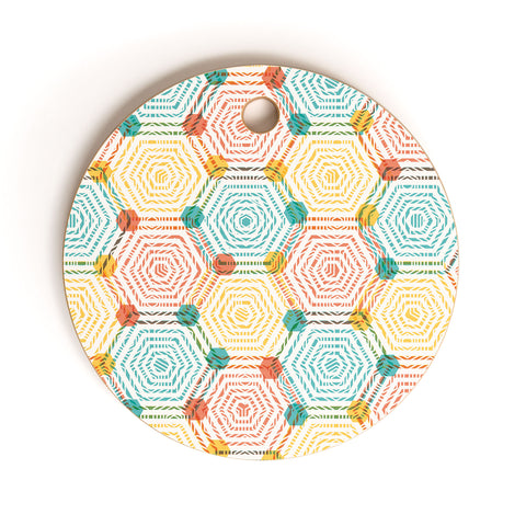 Sam Osborne Hexagon Weave Cutting Board Round