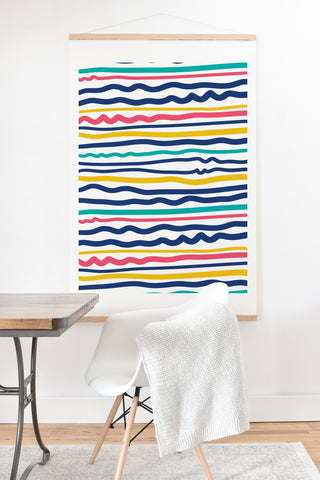 Sam Osborne Wiggle Stripes Art Print And Hanger
