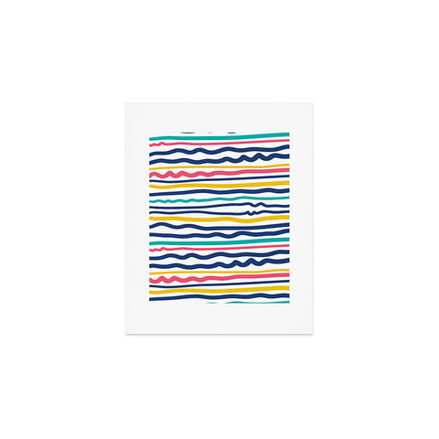Sam Osborne Wiggle Stripes Art Print