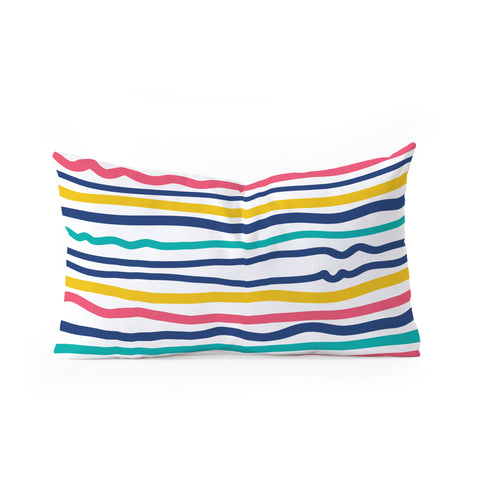Sam Osborne Wiggle Stripes Oblong Throw Pillow