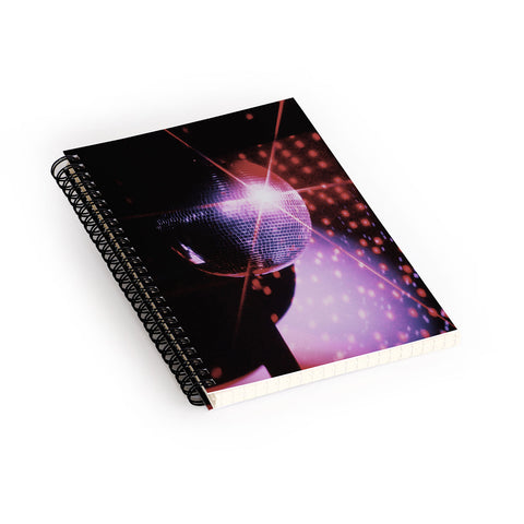 Samantha Hearn Disco Ball Neon Spiral Notebook