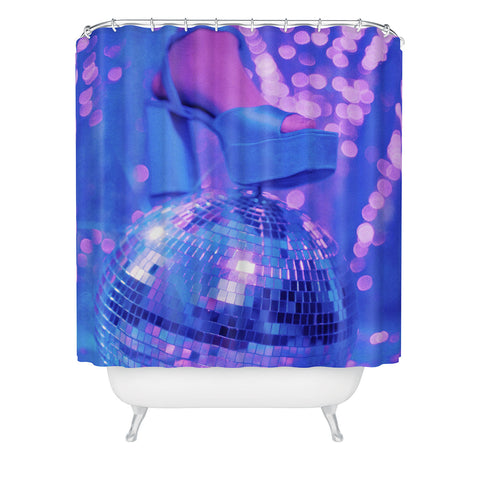 Samantha Hearn Disco Ball Platform Shower Curtain