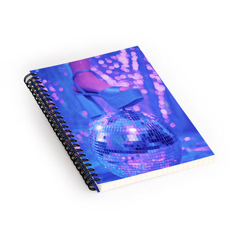 Samantha Hearn Disco Ball Platform Spiral Notebook