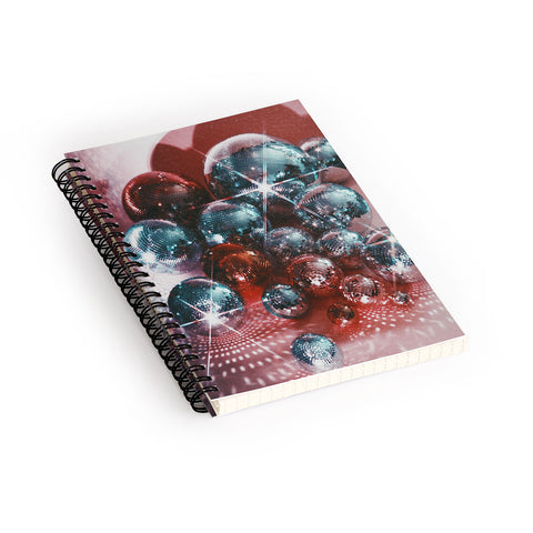 Samantha Hearn Disco Balls Spiral Notebook