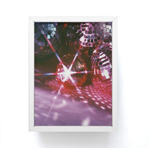 Samantha Hearn Glowing Disco Balls Framed Mini Art Print