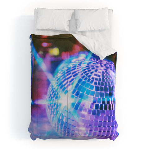 Samantha Hearn Neon Solo Disco Ball Comforter