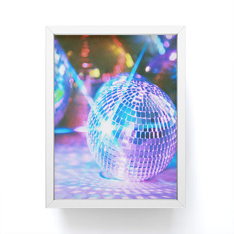 Samantha Hearn Neon Solo Disco Ball Framed Mini Art Print