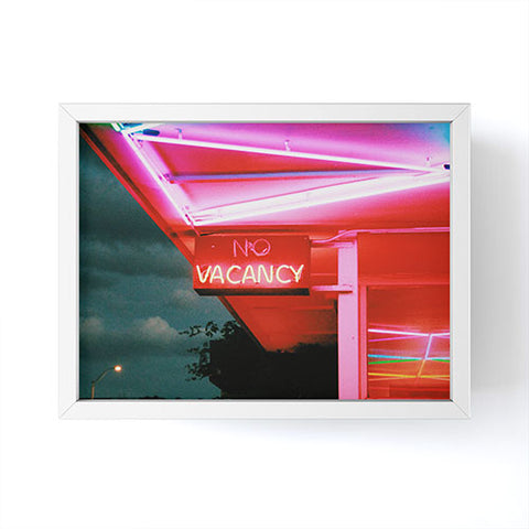Samantha Hearn No Vacancy Neon Sign Framed Mini Art Print