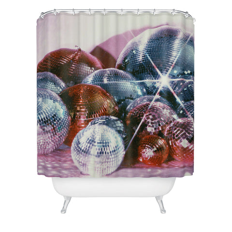 Samantha Hearn Shiny Disco Balls Shower Curtain