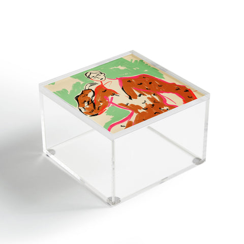sandrapoliakov WOMAN IN A TERRACOTTA DRESS Acrylic Box